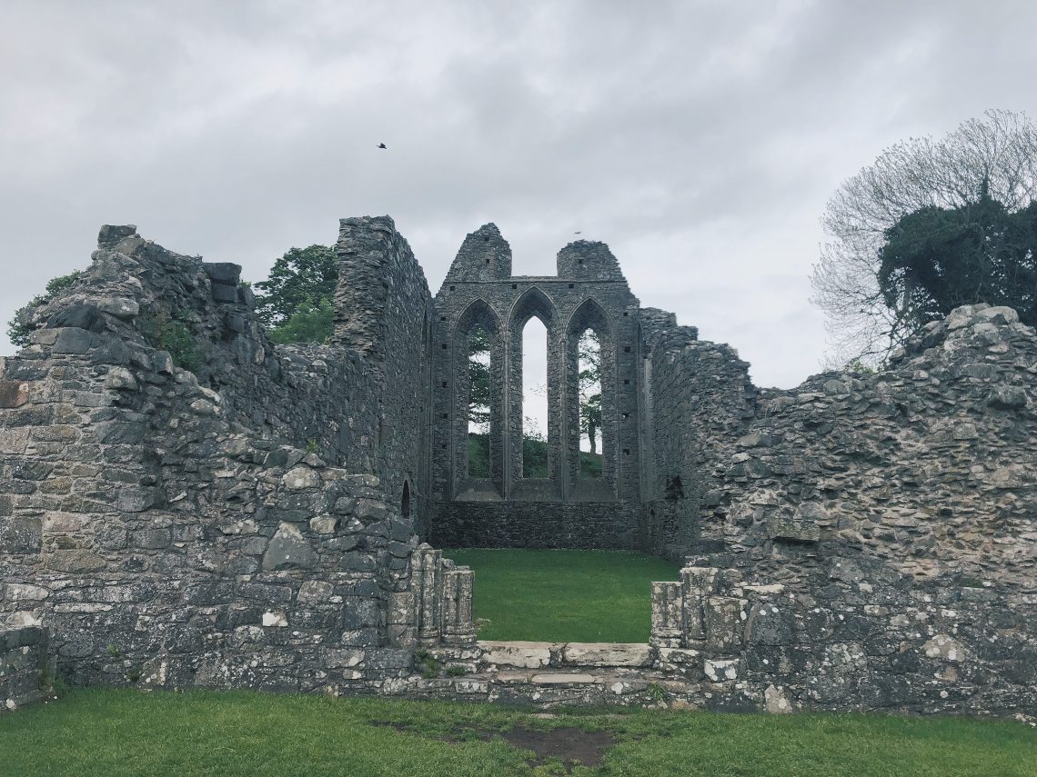 Inch Abbey ruins in Northern Ireland